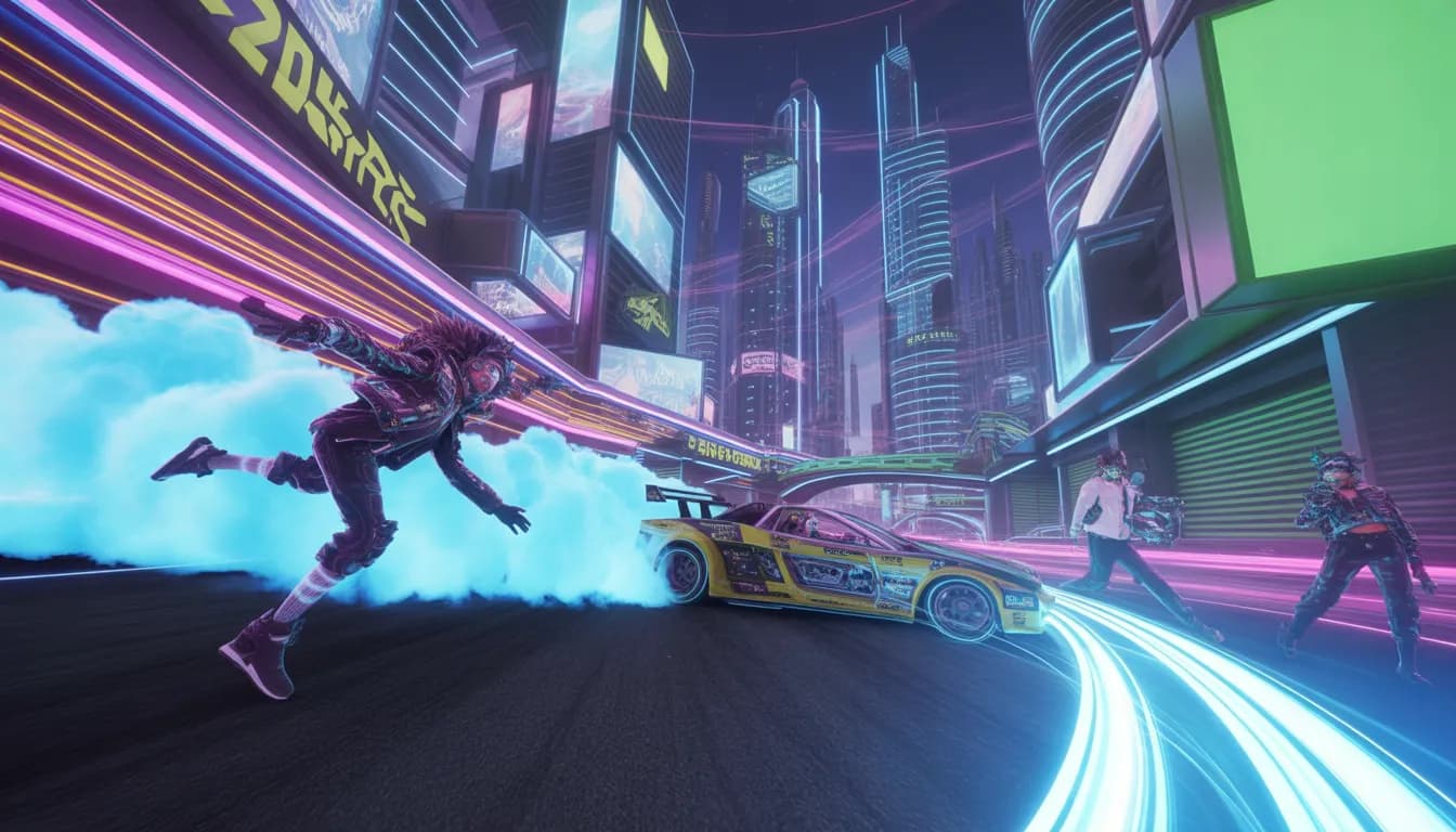 Cyberpunk Phonk visual reference